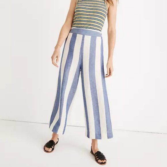 Madewell Pants - Madewell Huston Pull On Pants in Stripe M